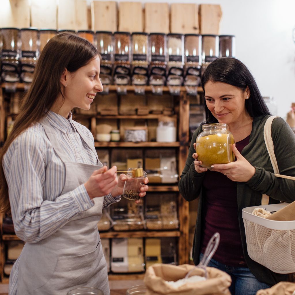 Poruszanie się w sklepie zero waste